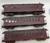 Blackstone Models B350110 DENVER & RIO GRANDE WESTERN Open-Platform Coach 3-Pack HOn3 Scale  Used Excellent Damaged Box
