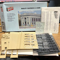 Walthers Cornerstone Series 933-3031 Bailey Savings and Loan Building Kit OPEN BOX HO SCALE
