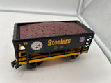 MTH Railking 30-4177A PITTSBURGH STEELERS ORE CAR WITH LOAD O SCALE Like New