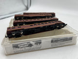Con-Cor set of 4 Norfolk Western N&W passenger cars N SCALE Like New