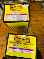 MTH 30-2158-1, 30-2158-3 Pennsylvania Doodlebug Diesel Engine - Cab No. 4666 With Protosound and Non-Pwd Diesel Engine (Set of 2) O Scale Used as is —Roof Crack on NonPwd unit  Damaged Box