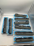 IHC 49050-49057 Baltimore & Ohio B&O Passenger Car Set 8 Heavyweight Cars Latch Couplers HO SCALE Like New