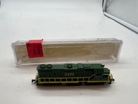 BEVBEL 17010 READING GP38-2 LOCOMOTIVE N SCALE Used Damaged Box