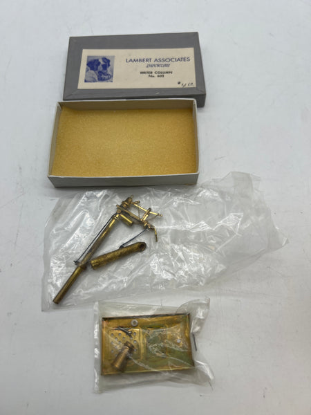 Lambert brass  water column kit no. 602 HO SCALE Like New