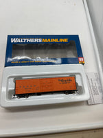 Walthers 910-2033 DENVER & RIO GRANDE WESTERN 50' FGE Insulated Boxcar Mainline orange, black #61278 HO Scale Like New