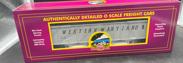 MTH Premier 20-92212C Western Maryland WM 4 Bay Hopper w Coal Load 90008. O SCALE NEW