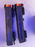 MTH 30-2135-1 Santa Fe Doodlebug Diesel Engine #M.131 Protosound ATSF Pullman Green w/red & yellow front, 30-2135-3 ATSF Non-Powered Diesel Engine MATCHING SET O SCALE Used Excellent