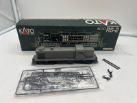 Kato 37-2100 Undecorated Alco RS-2 Locomotive (Detail Pieces included; Gray) HO SCALE as is Like New