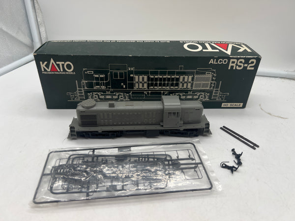 Kato 37-2100 Undecorated Alco RS-2 Locomotive (Detail Pieces included; Gray) HO SCALE as is Like New