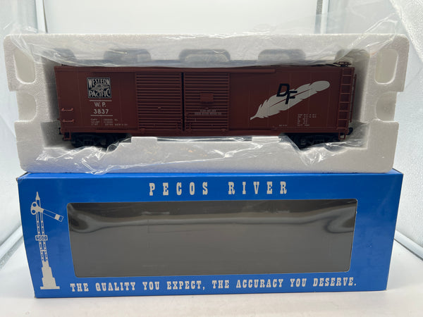 Pecos River 3-Rail 3837 Western Pacific WP Double Door Box Car PS002-HR-4 O SCALE NEW