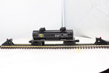 Lionel 6-16107 SUNOCO Black Double Dome Tank Car #16107 O Scale Like New