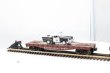 Lionel 6-26906 Southern Pacific Flatcar With Die-cast Corgi 1957 Chevy Police Car O SCALE Like New