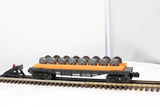 Lionel 6-16369 AMTRAK Flatcar With Wheel Load O Scale Like New
