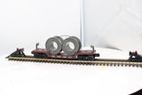 Lionel 6-16318 LIONEL LINES Depressed Flatcar with Cable Reels O Scale Like New