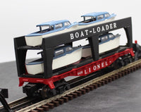 Lionel 6-19428 Flatcar w/BoatLoader O SCALE Used Excellent