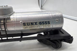 Lionel postwar 6555 SUNOCO gas oils logo Single Dome Tank Car O Scale Used Excellent No Box