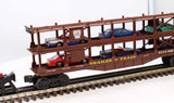 Lionel 6-16208 PENNSYLVANIA PRR auto carrier w/ 6 diecast cars O Scale 6 Bonus Cars Included Used Damaged Box