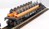 Lionel 6-16369 AMTRAK Flatcar With Wheel Load O Scale Like New