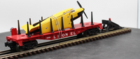 Lionel 6-19487 Lionel Lines O27 Flat Car w/ Beechcraft Bonaza Airplane #6800 O SCALE NEW