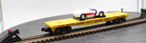 MTH Rugged Rails 33-7603 Chessie Flat Car - with 1957 Corvette  #81130 O SCALE Like New