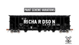 ScaleTrains SXT30335 Rivet Counter Thrall 5750 Carbon Black Covered Hopper 1980s Version, Sid Richardson/Billboard Lettering HO SCALE NEW
