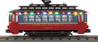 MTH Trains RailKing 30-5255 North Pole Christmas Bump-n-Go Trolley 1225 limited O SCALE NEW
