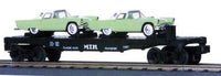 MTH Railking 30-7613 w/T-Birds Flat Car 1957 O SCALE Used Excellent