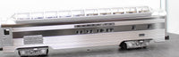 Lionel 6-19128  Santa Fe Aluminum Full Vista Dome Car O SCALE Like New
