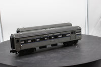 MTH Railking 30-6024 New York Central 2-Car O-27 Streamlined Combo/Diner Set O SCALE Used Excellent Damaged Box