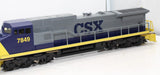 Williams DA113 Dash-8 CSX Power w/horn Cab #7849 O SCALE Like New