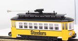MTH Railking 30-2581 NFL - Pittsburgh Steelers Bump-n-Go Trolley O SCALE Like New WRONG Box