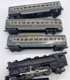 Marx New York Central NYC black steam locomotive w/ 3 passenger cars as is O SCALE Used No Box