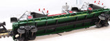 Right of Way Ind. 10858 C&NW Flat Car w/3 Case Combines O SCALE (missing 1/2 pick up wheel on combine) Used