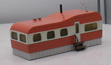 MTH Railking 30-90109 Salmon & White Stainless Mobile Home O SCALE Used Excellent