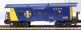 Lionel 6-9317 ATCHISON TOPEKA SANTA FE Blue & Yellow Bay Window Caboose 9317 O Scale Used Damaged Box