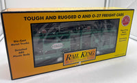 MTH Railking 30-7682 New York Central Auto Carrier Flat Car - NYC w/ Ertl (4) '49 Mercurys MIC O SCALE NEW