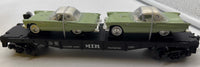 MTH Railking 30-7613 w/T-Birds Flat Car 1957 O SCALE Used Excellent