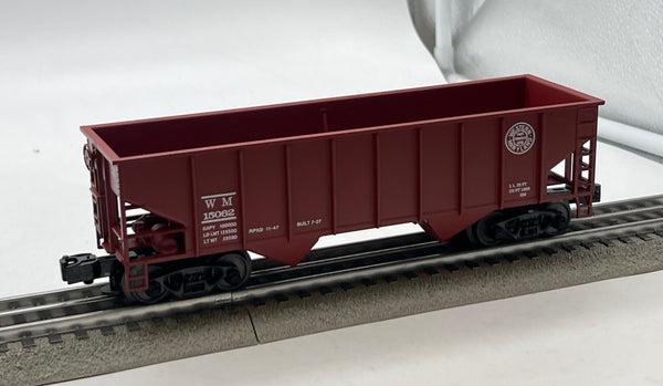 Weaver u1173ld Western Maryland WM 2 Bay ribbed hopper O SCALE Like New