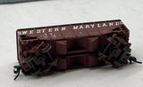 Atlas 41285 WESTERN MARYLAND 55 Ton Fishbelly Hopper TRAINMAN Oxide Red/White N Scale Like New