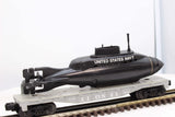 Lionel 6-16351 UNITED STATES NAVY 1992 Flatcar w Submarine O Scale Like New