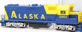 K-Line K2402-2001 ALASKA RAILROAD GP38-2 Diesel Engine Mainline O Scale Like New
