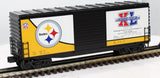 MTH Railking 30-74362 Pittsburgh Steelers 40' High Cube Box Car O SCALE Like New