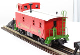MTH 30-4207C Christmas Offset Steel Caboose O SCALE Like New