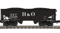 MTH Premier 20-92254D Baltimore & Ohio O Scale Premier 2-Bay Flat End Offset Hopper Car Road  NEW