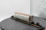 Atlas 6309-2 ACF 3-BAY CYLINDRICAL HOPPER Sterling Salt Freight Car O Scale WEATHERED AS IS Used Excellent