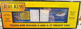 MTH Railking 30-70108A Christmas 50' Double Door Plugged Boxcar With LED Lights O SCALE NEW