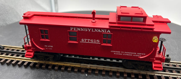 MTH Railking 30-7700 Pennsylvania PRR Woodsided Caboose O SCALE Like New