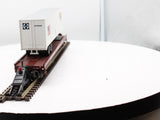 MTH 20-98117 Sante-Fe Flat Car W/40' Trailer O SCALE Like New
