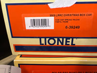 Lionel 6-39249 LRRC 2003 HOLIDAY BOXCAR O SCALE NEW