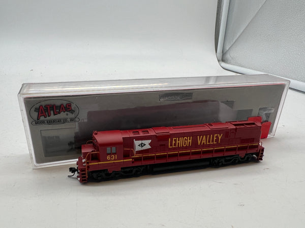 ATLAS 54163 ALCO C-628 DIESEL LOCOMOTIVE "LEHIGH VALLEY" RED #631 DCC EQUIPPED N SCALE Like New